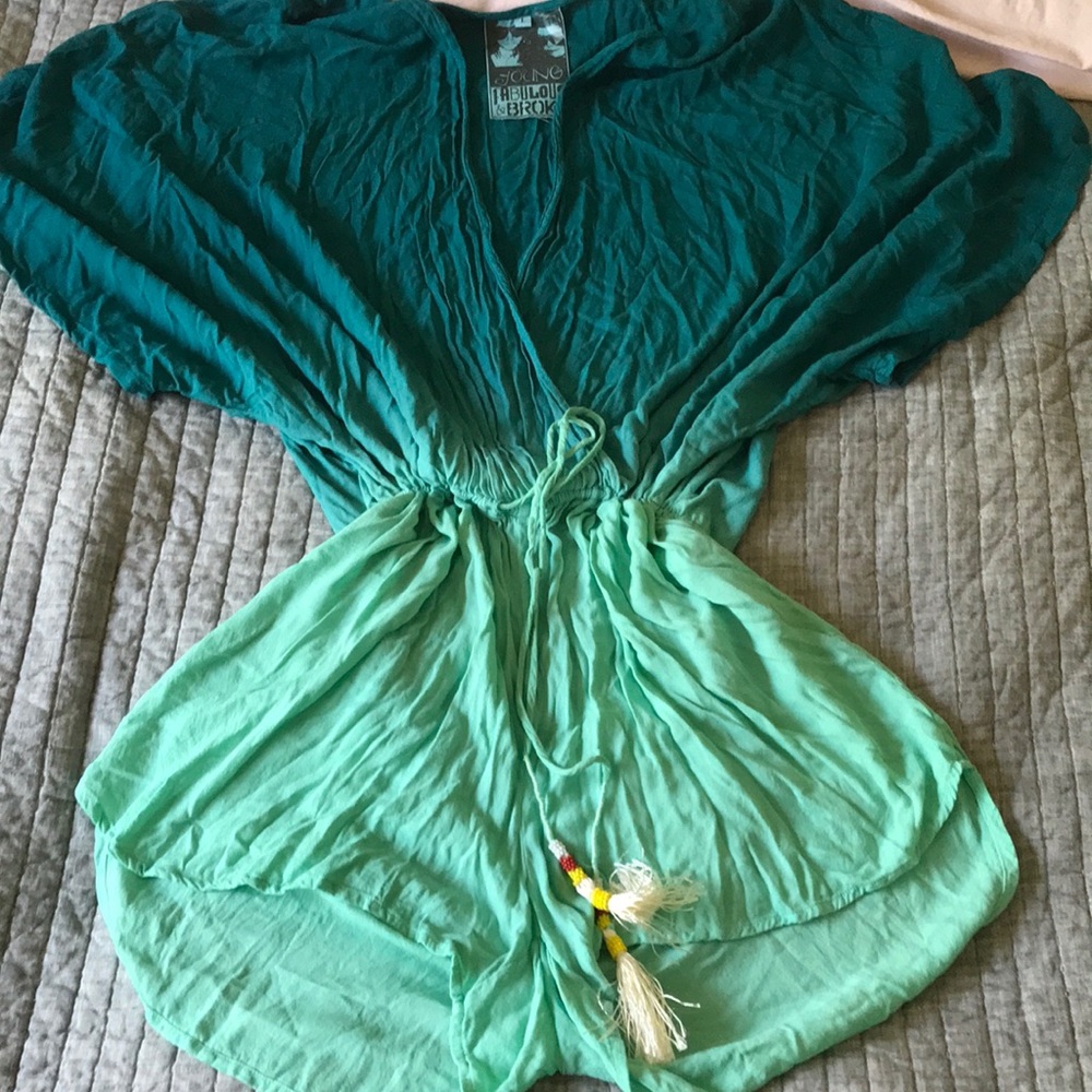 Yfb green ombré romper